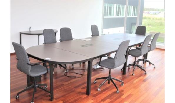 conferentietafel compleet met 8 stoelen